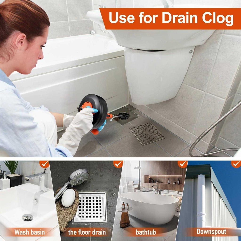 Heavy Duty Flexible Steel Drum Drain Auger with Drill Adapter W509170