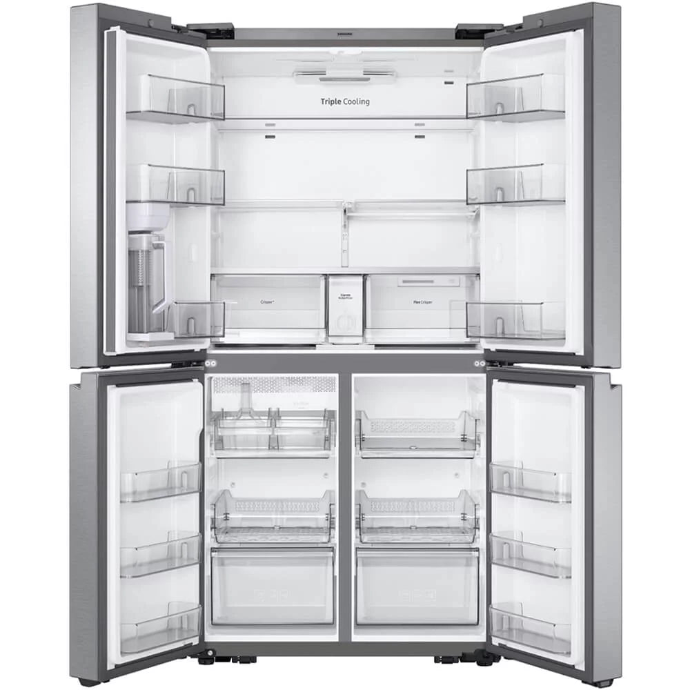 Black Stainless Steel French Door Freestanding Refrigerator D609