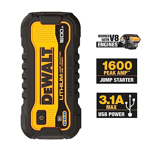 1600 Peak Amp Jump Starter Battery Booster with USB Power Station V17696