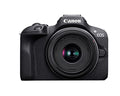 Black Mirrorless Camera with RF-S18-45mm Lens Kit, 24.1 Megapixel, 4K Video E258