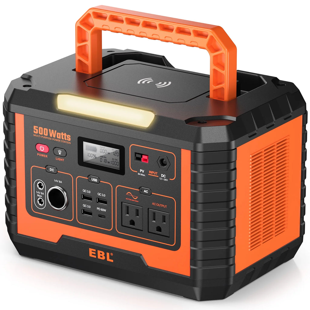 500W Portable Power Station 519.4Wh Power Battery with Storage Bag O637