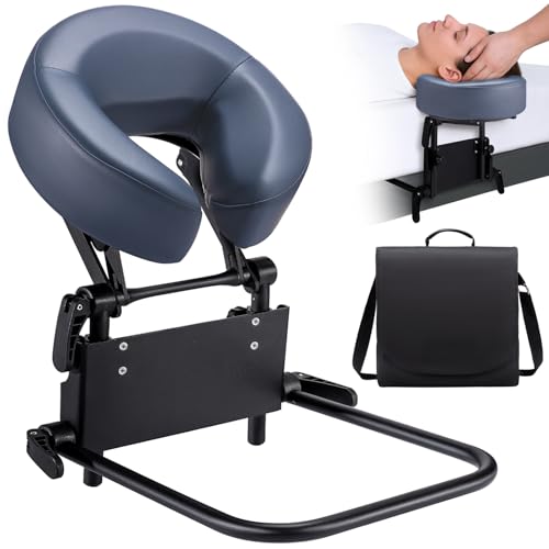 Blue Adjustable Memory Foam Mattress Top Massage Kit with Face Cushion H80191
