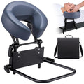 Blue Adjustable Memory Foam Mattress Top Massage Kit with Face Cushion H80191