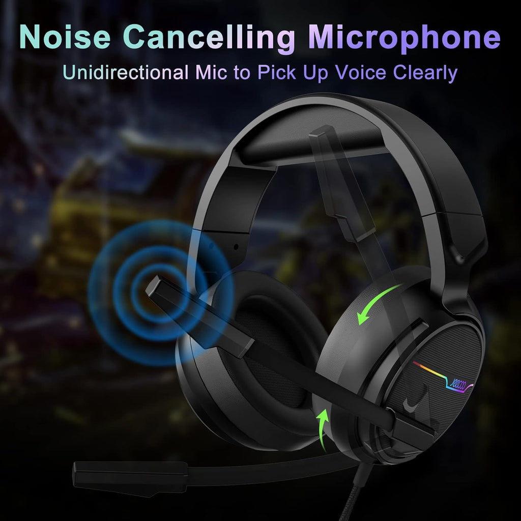 USB Pro Gaming Headset with 7.1 Surround Sound and Noise Cancelling Microphone E564