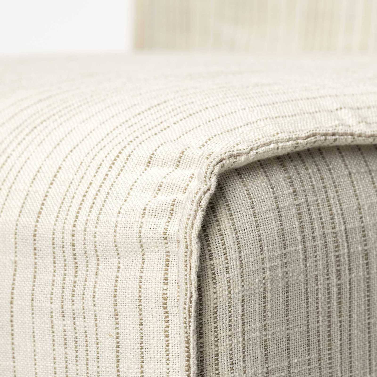 Cream Fabric Dining Chair on Casters U758990