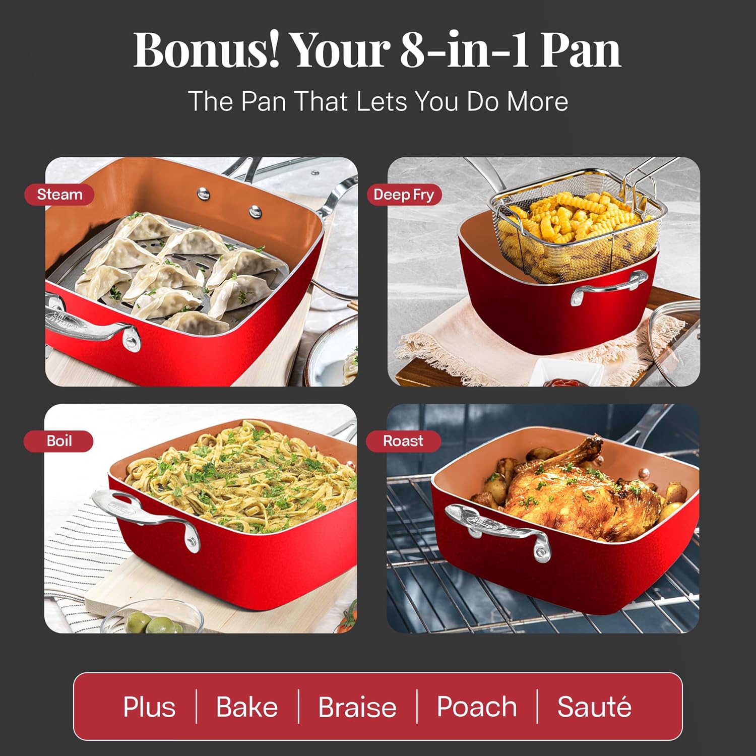 20 Pc Nonstick Ceramic Pots and Pans Set with Lids D94223