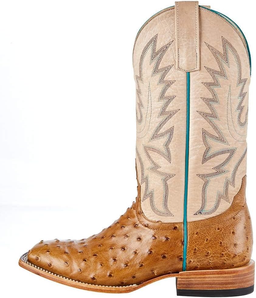Brown Full Quill Ostrich Cowgirl Boot 10 B U48585