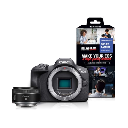 Black Mirrorless Camera with RF-S18-45mm Lens Kit, 24.1 Megapixel, 4K Video E258
