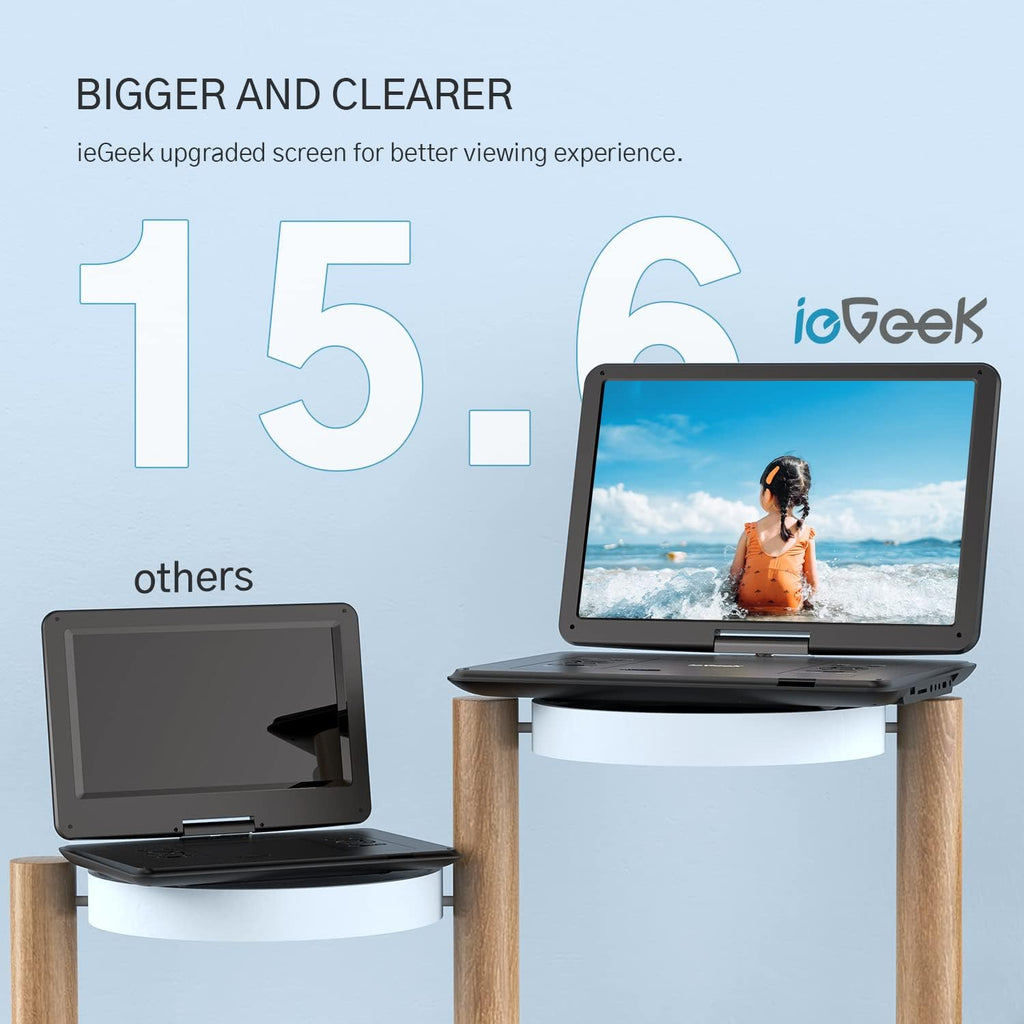 17.5" Portable DVD Player with 15.6" Swivel HD Screen W193709