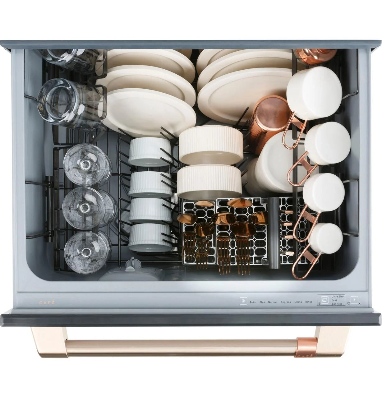 24" Wide Double Drawer Dishwasher - Matte White / Brushed Bronze H532345