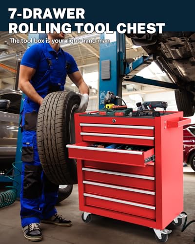 Black 5-Drawer Rolling Tool Chest Z464276