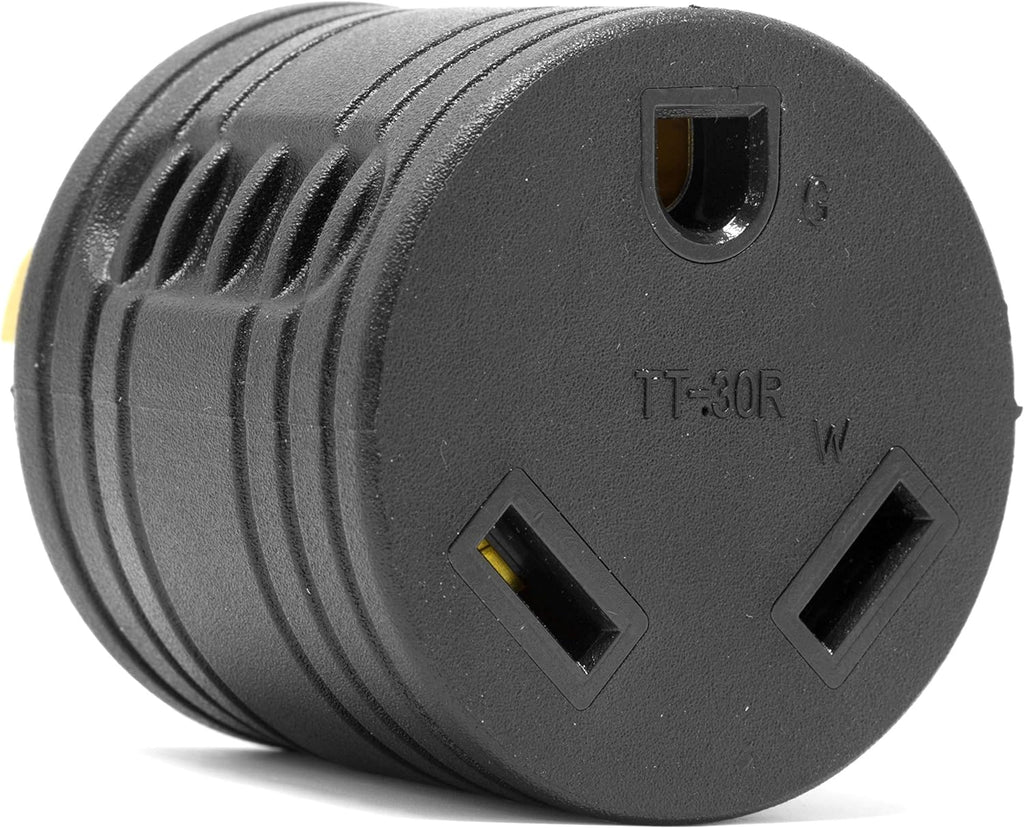 Black 30-Amp Generator to RV Adapter F807