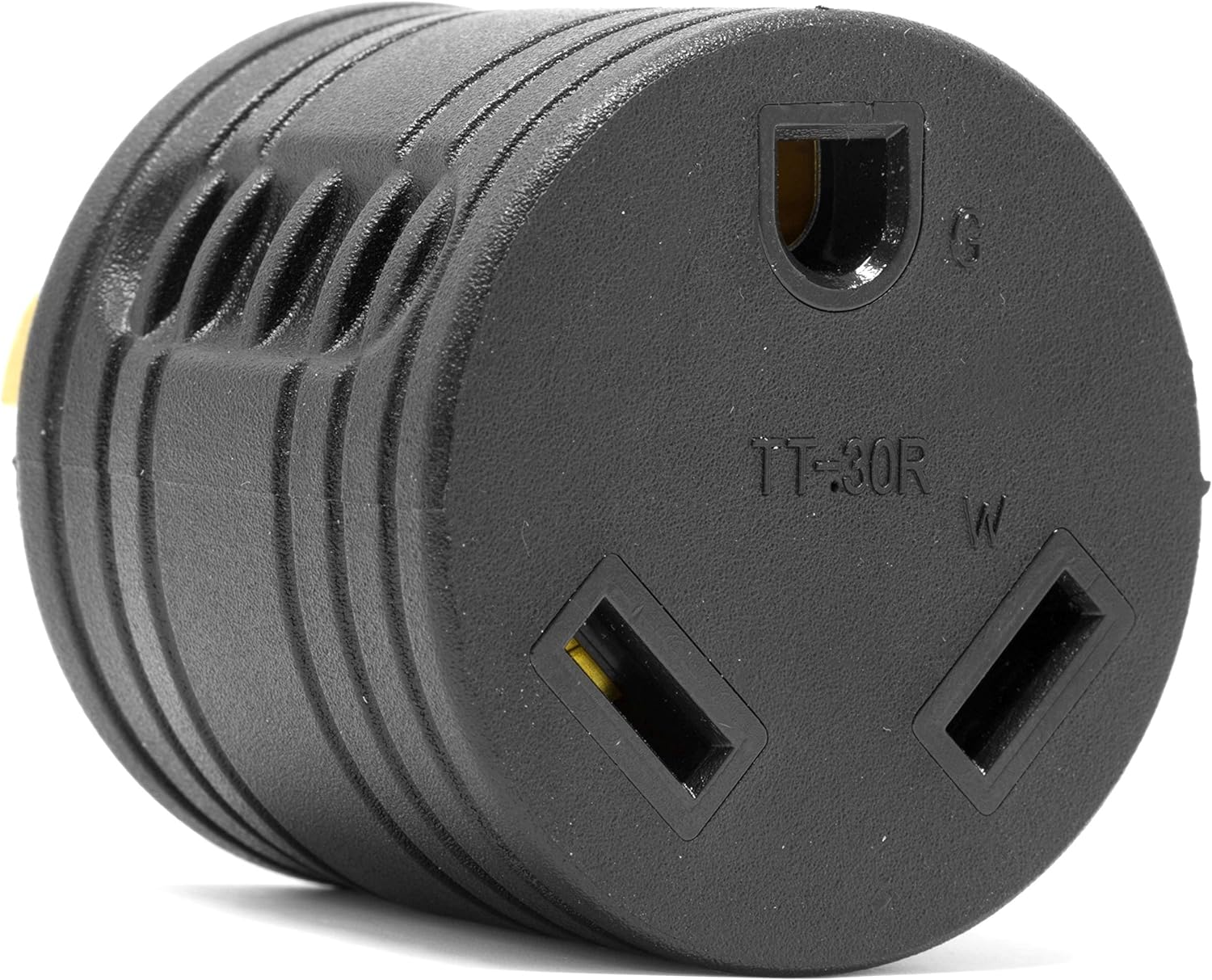 Black 30-Amp Generator to RV Adapter F807