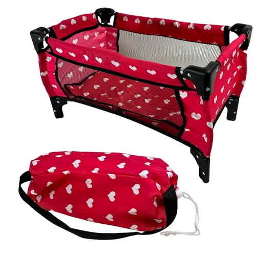 Baby Doll Crib Set for 18 inch Dolls (Floral) B497426