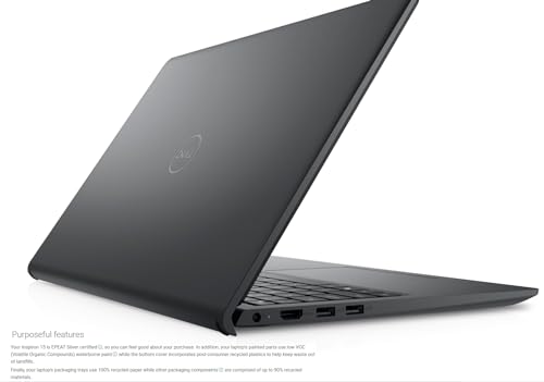 15.6" FHD LED Display Intel Core i3 8GB RAM 256GB SSD Windows 11 Home Black Laptop V6384