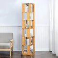 Black Walnut 6 Tier Wooden Bookcase Z41256