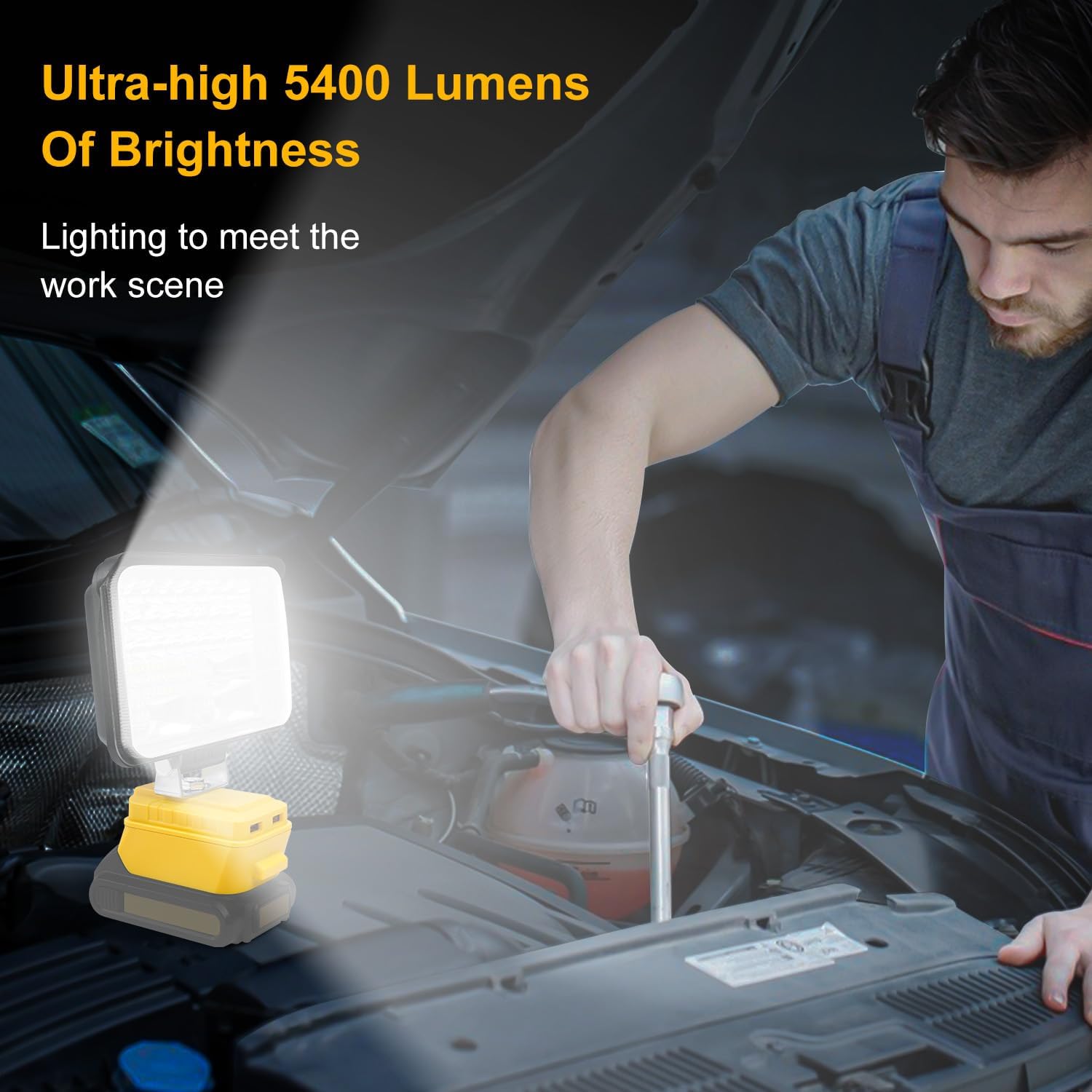 2 Pack Cordless 20V LED Work Light V3985
