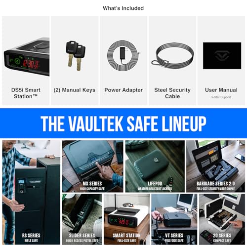 Covert Black Biometric Smart Safe with Dual Wireless Phone Charger + Auto Open Drawer T999