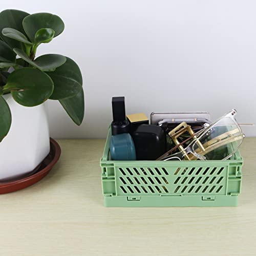 2-Pack Blue Collapsible Plastic Baskets H477