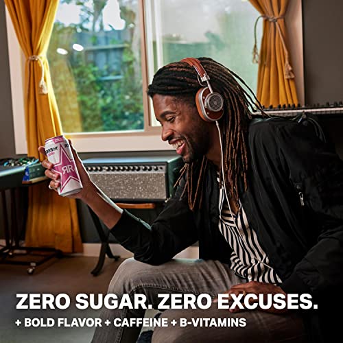 Pure Zero Energy Drink, 4 Flavor Variety Pack, 0 Sugar, 16oz Cans (12 Pack) W706