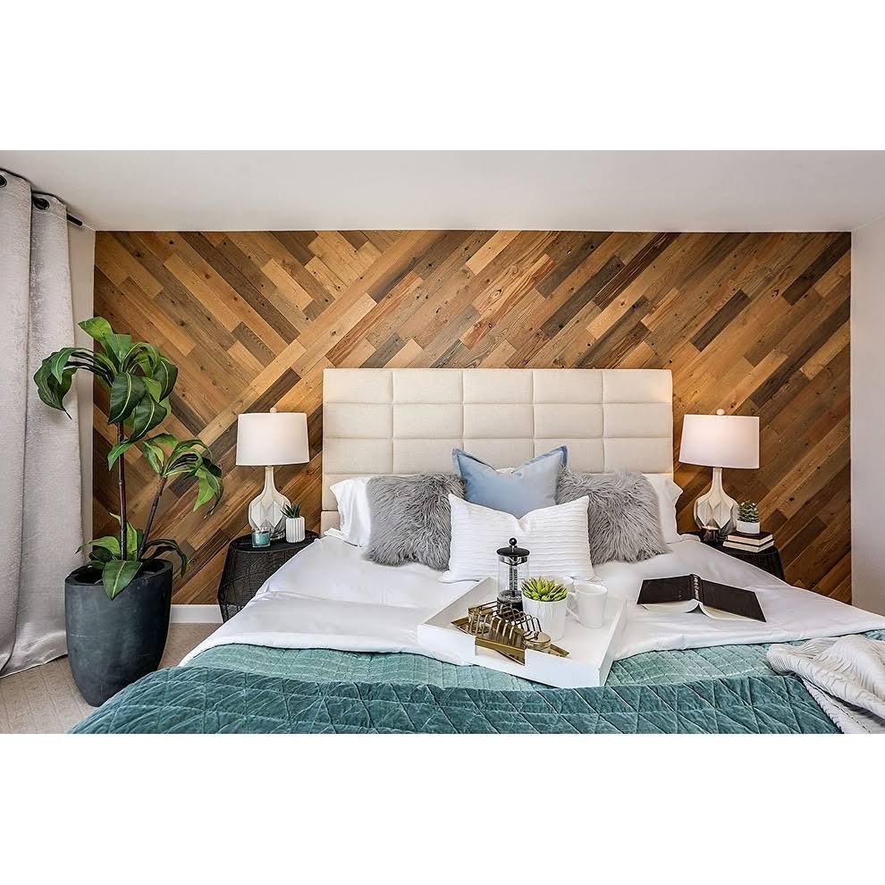 Reclaimed Wooden Wall Planks - Peel and Stick - 40 Sq. ft. - 5x22 Width C945