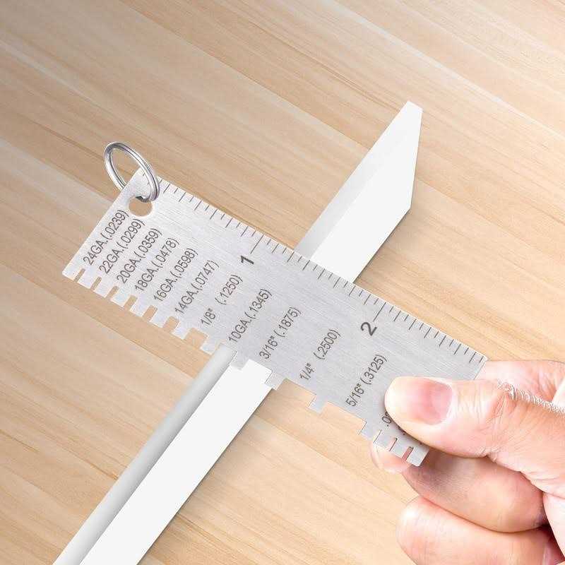 Metal Sheet Thickness Gauge & Dual-Sided Round Metal Sheet Gauge T8573