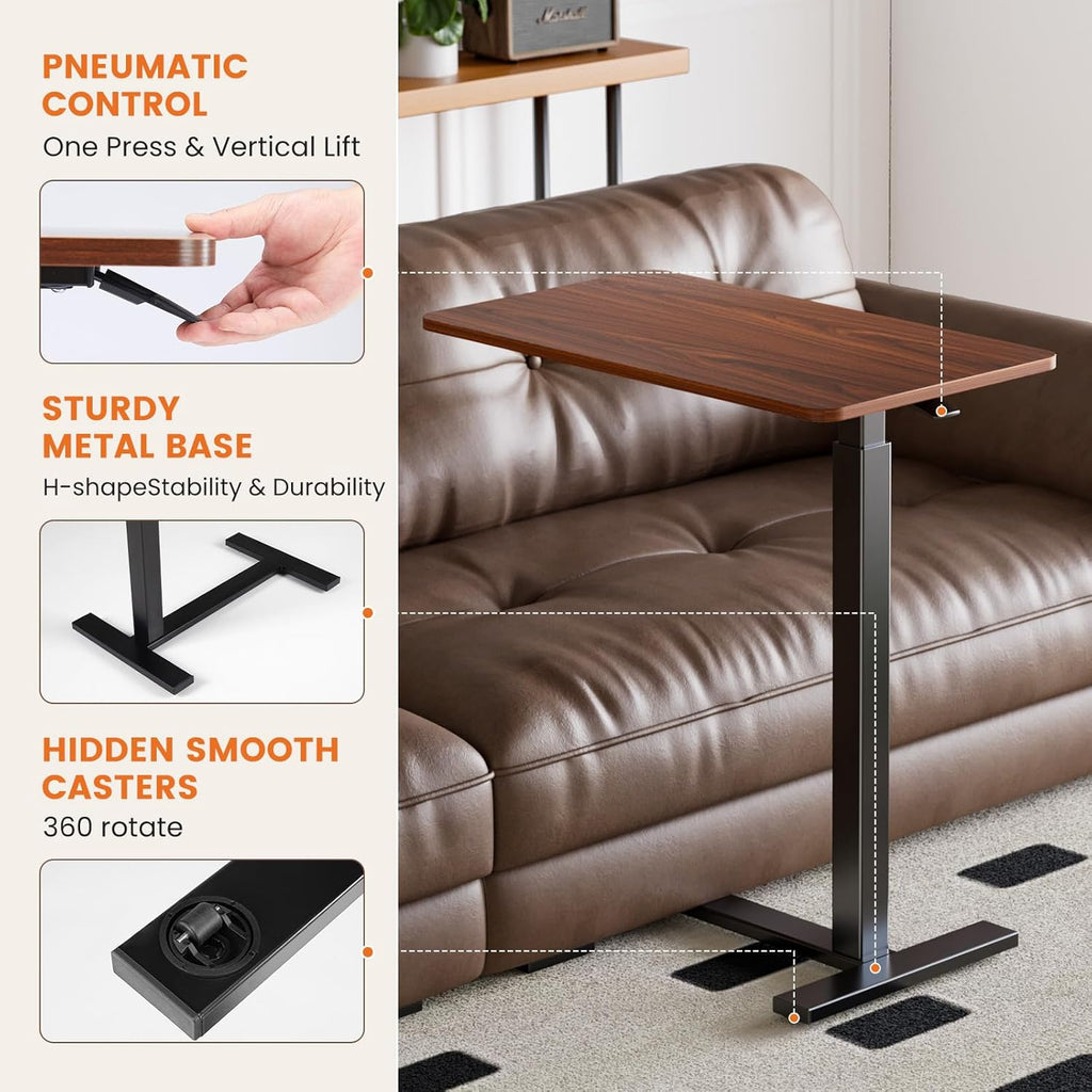 Standing Rolling Desk Adjustable Height with Wheels Q816