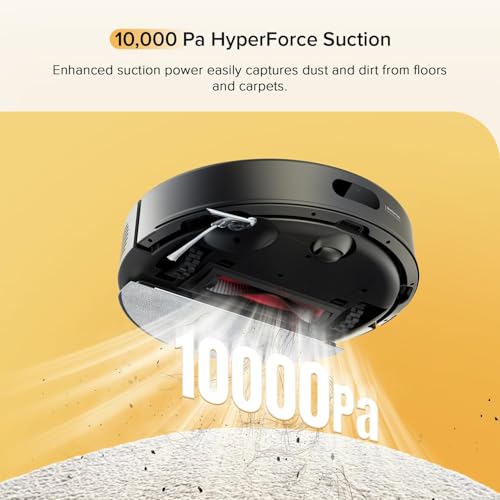 Robot Vacuum with Self-Empty Dock, 5500 Pa Suction, DuoRoller Brush, LiDAR Navigation V396830