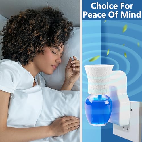 2 Pack Wall Fragrance Oil Plug in Diffuser with 2 Empty Bottles D88347