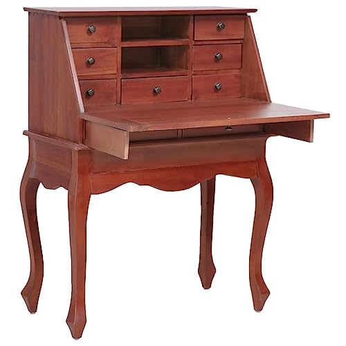 Brown Solid Wood Secretary Desk N729915