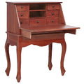 Brown Solid Wood Secretary Desk N729915