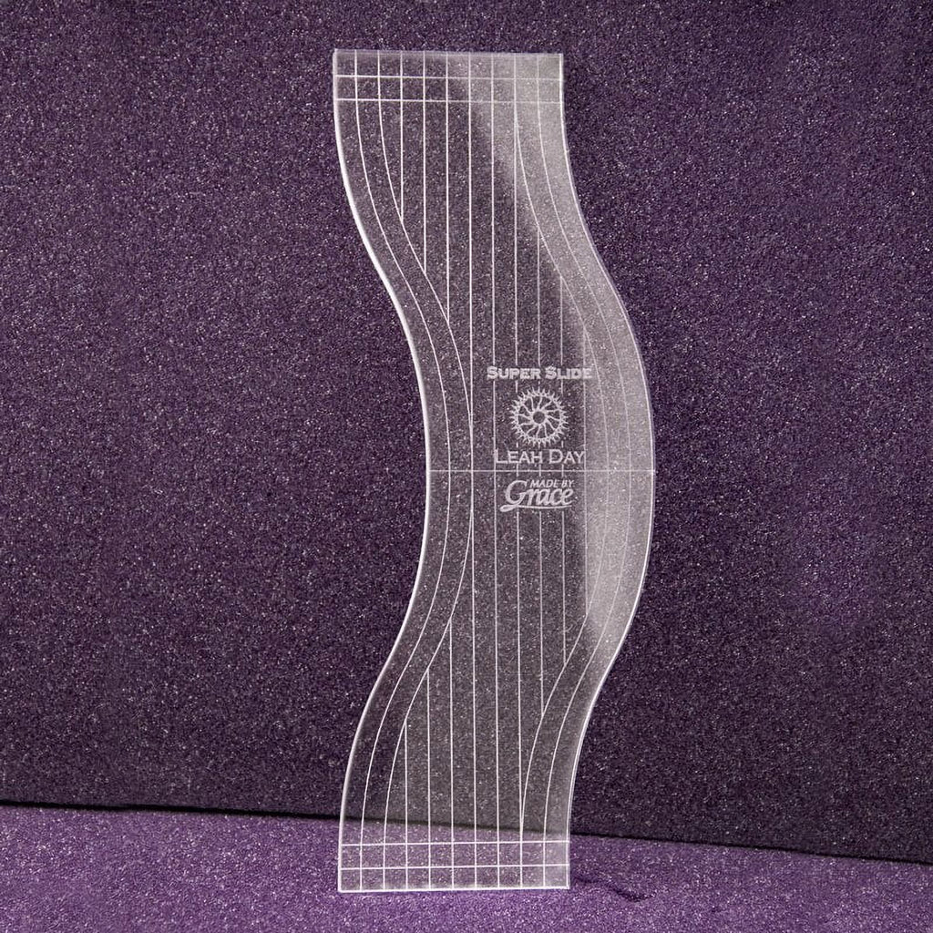 1/4" Super Slide Ruler For Deep Curves Quilting Ruler Y14595