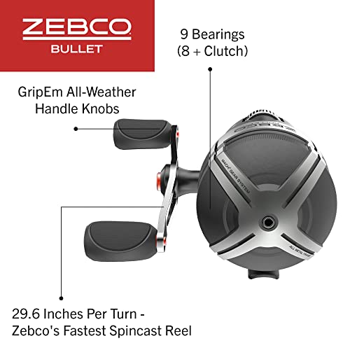 Size 30 Spincast Fishing Reel, Pre-Spooled with 10-Pound Fishing Line X407