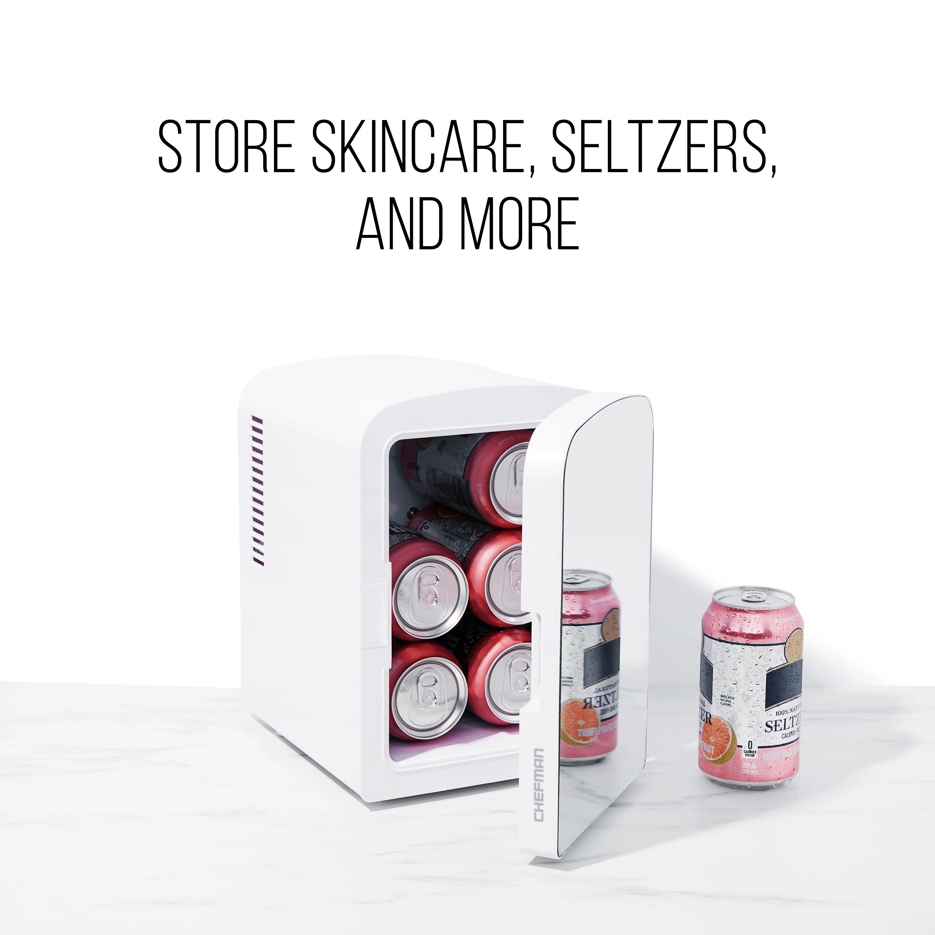 Pink Portable 4L Mini Fridge with Heating and Cooling B965