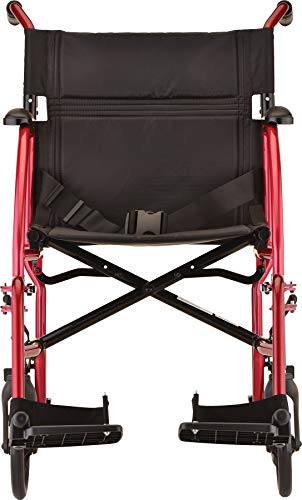 Red Ultra Lightweight Transport Chair B202