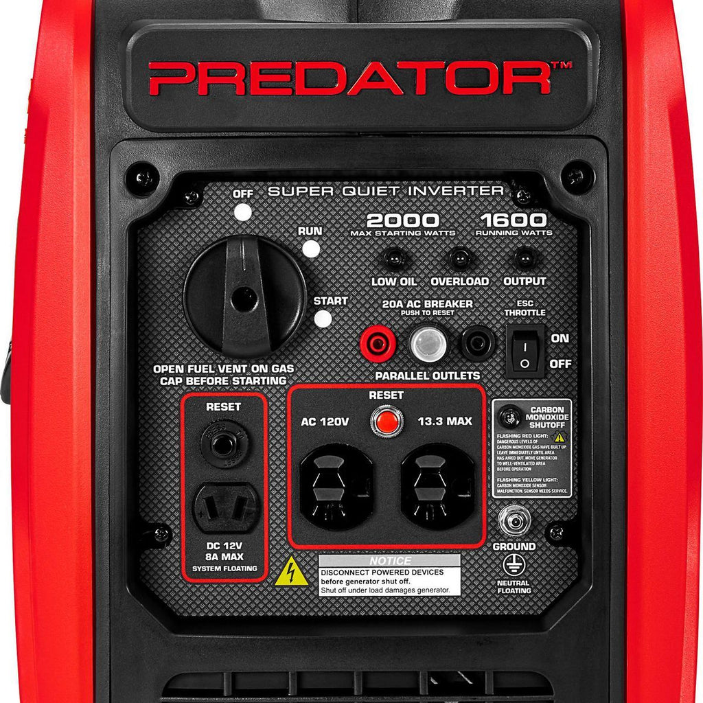 2000 Watt Inverter Generator with CO SECURE Technology W8356