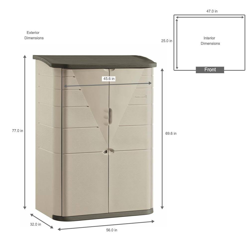 Large Vertical Storage Shed X65758