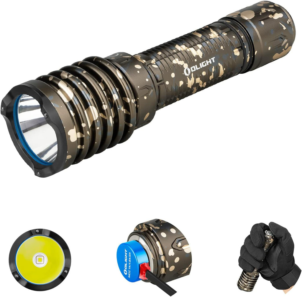 2500 Lumens Tactical Flashlight with 560 Meters Beam Distance (Black) F10871