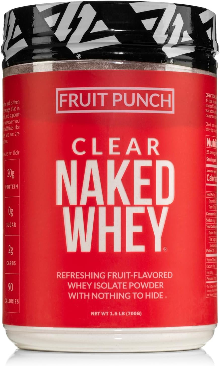 Clear Whey Protein Isolate, Fruit Punch, 28 Servings B9607