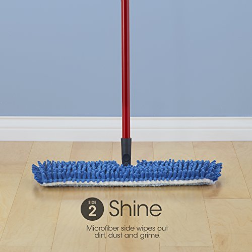 Dual-Action Microfiber Flip Mop with Telescopic Handle F139
