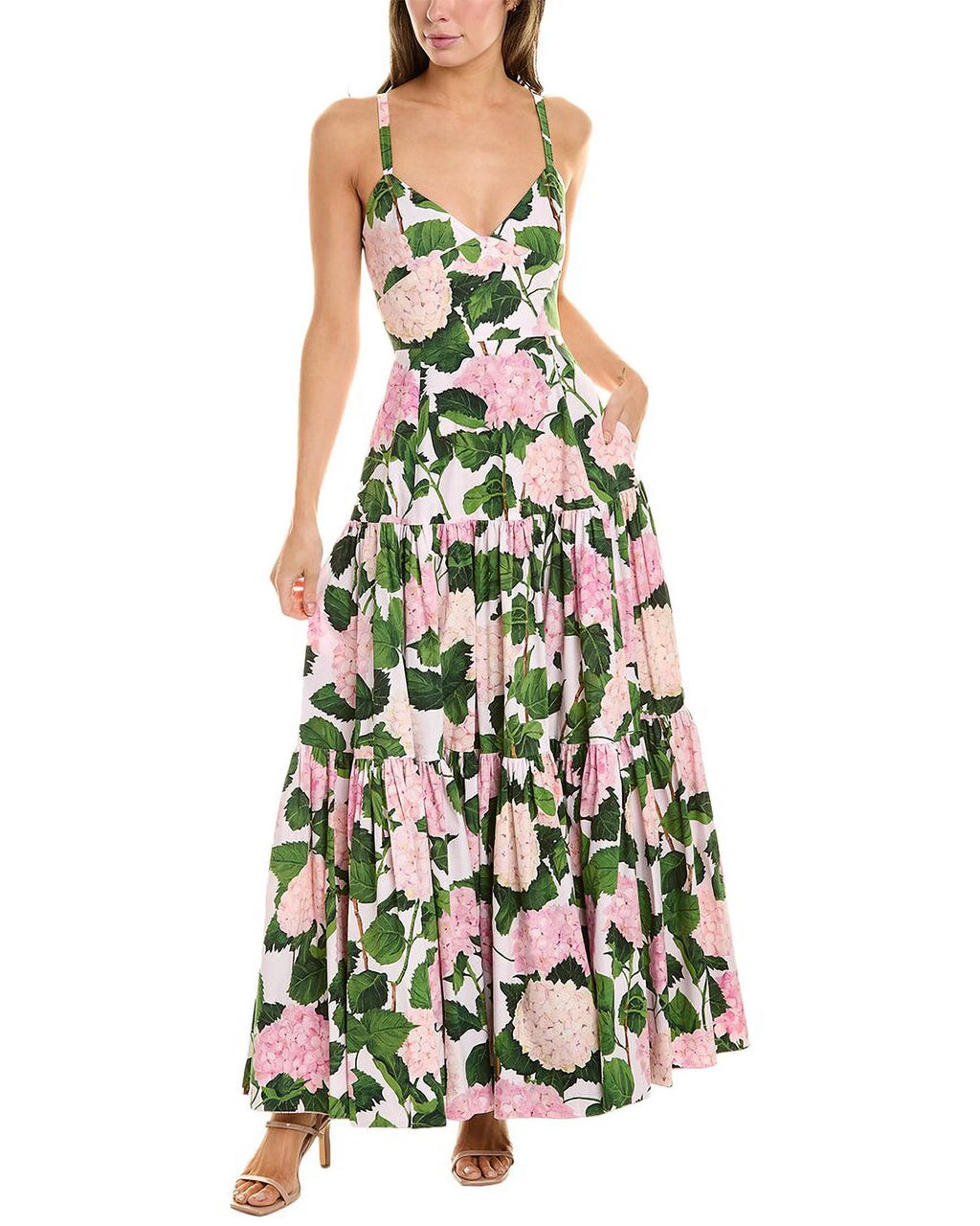 Pink Hydrangea Dress X3428