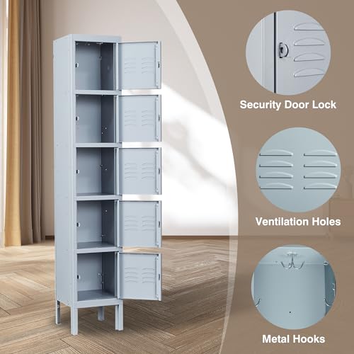 66" Tall Steel Storage Locker with 3 Doors F931892