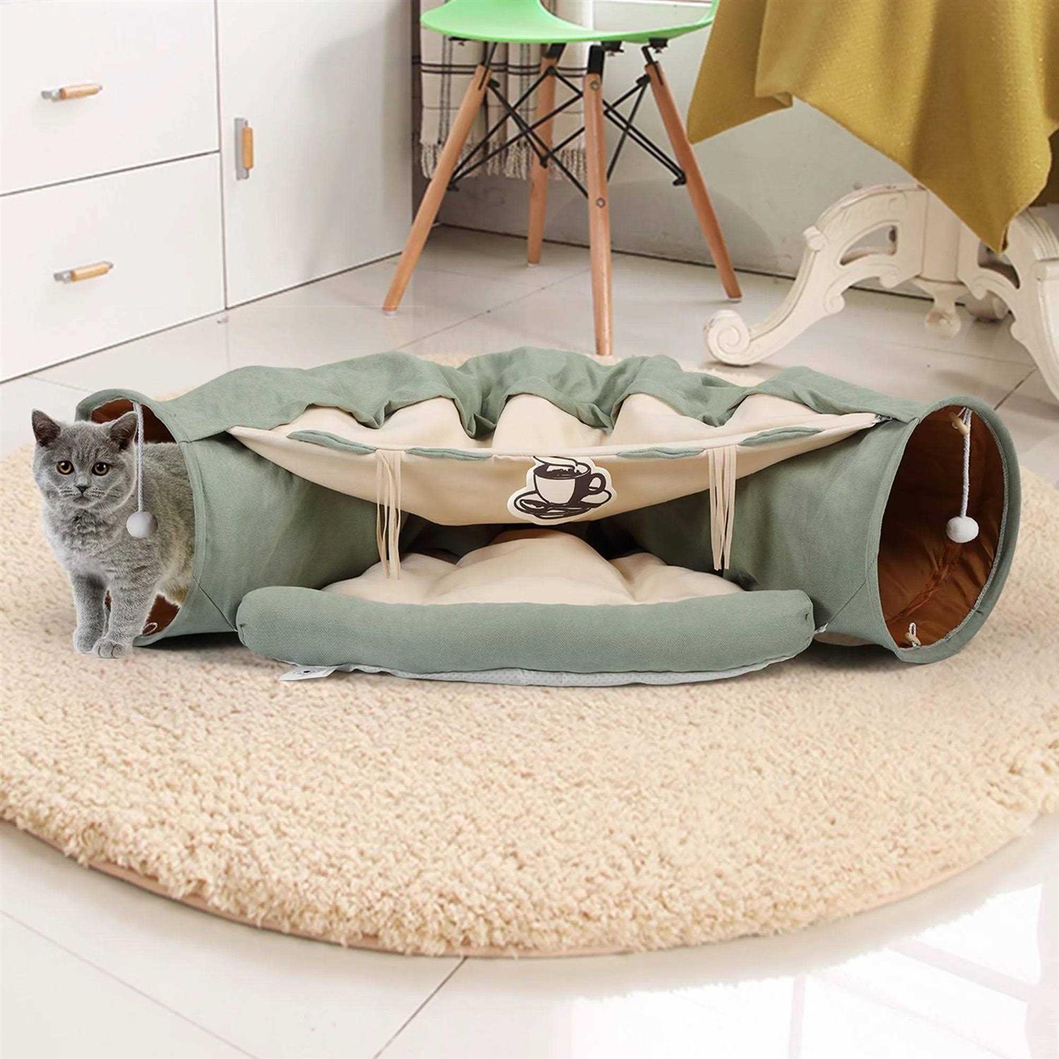 Collapsible Cat Tunnel Bed F301823