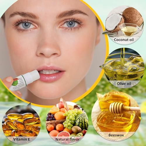 Natural Lip Balm 36 Pack with Vitamin E and Coconut Oil S942799