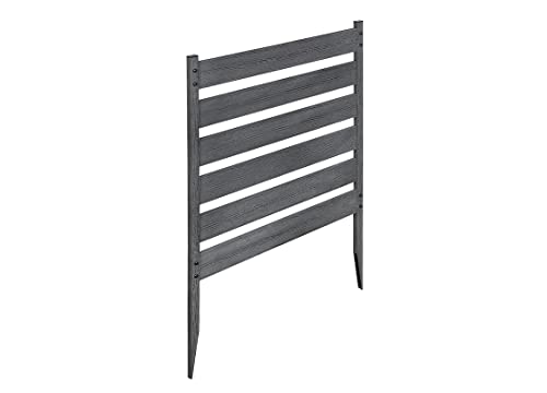 Charcoal Color WoodTek Vinyl Garden Fence Kit (3 Panels) T4180