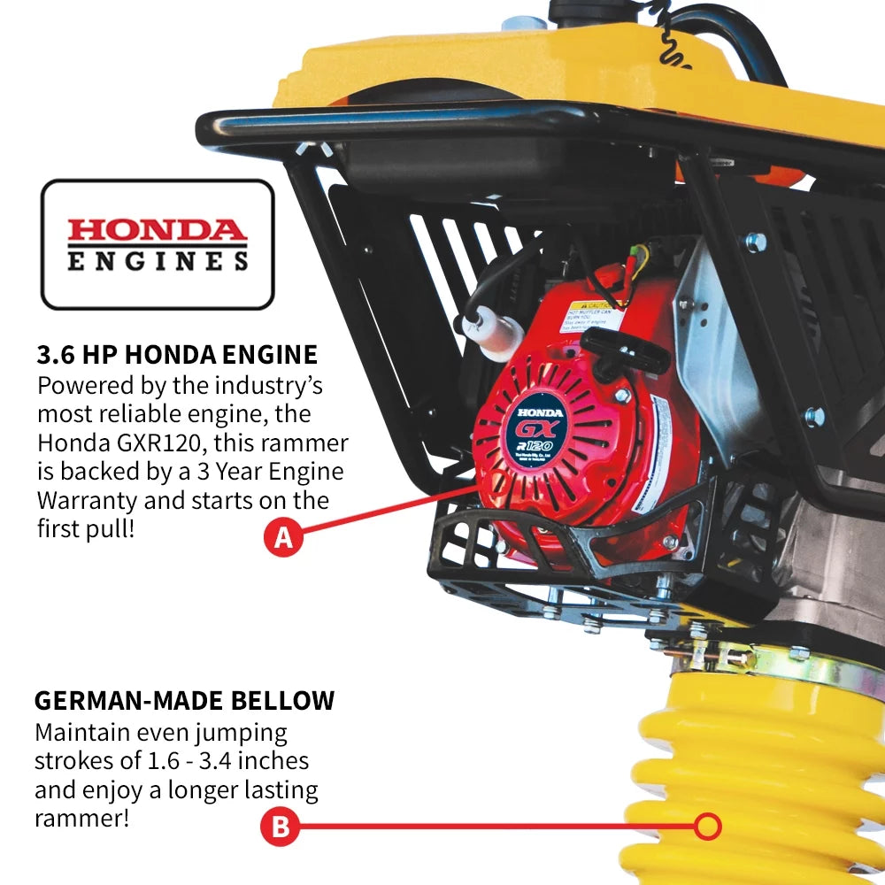 3.6 HP Honda Vibratory Rammer Tamper D443