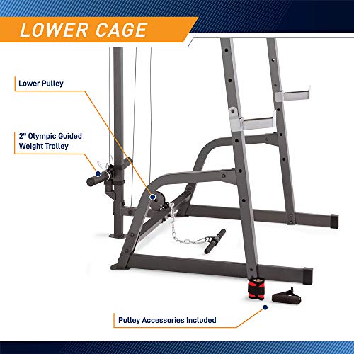 All-in-One Home Gym Equipment with Weightlifting Bench Q8349
