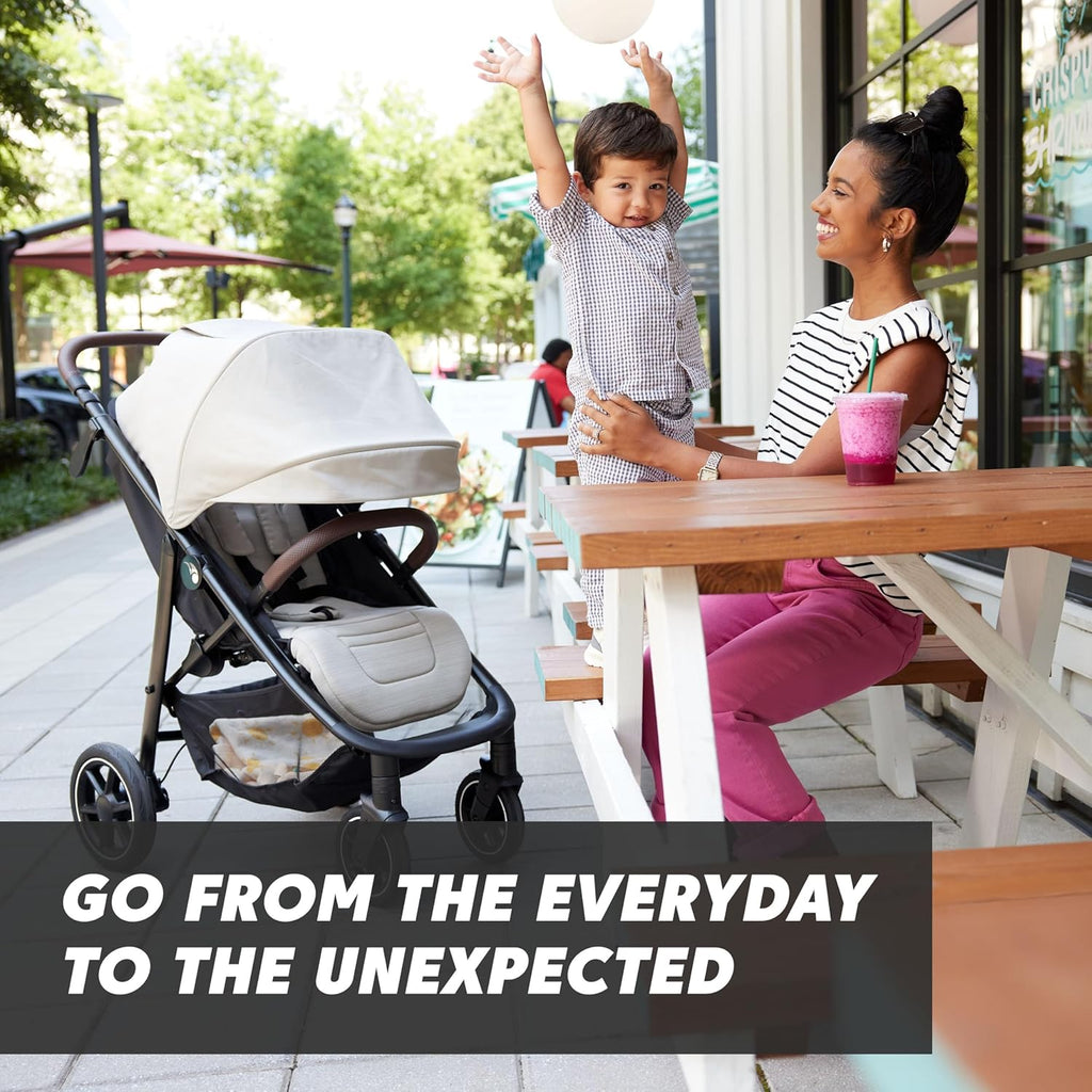 Lightweight Stroller with All-Terrain Wheel Suspension and Compact Fold N1785