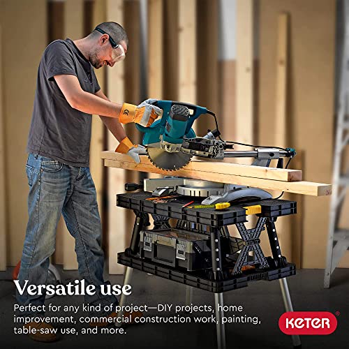 Folding Work Table with Clamps S804