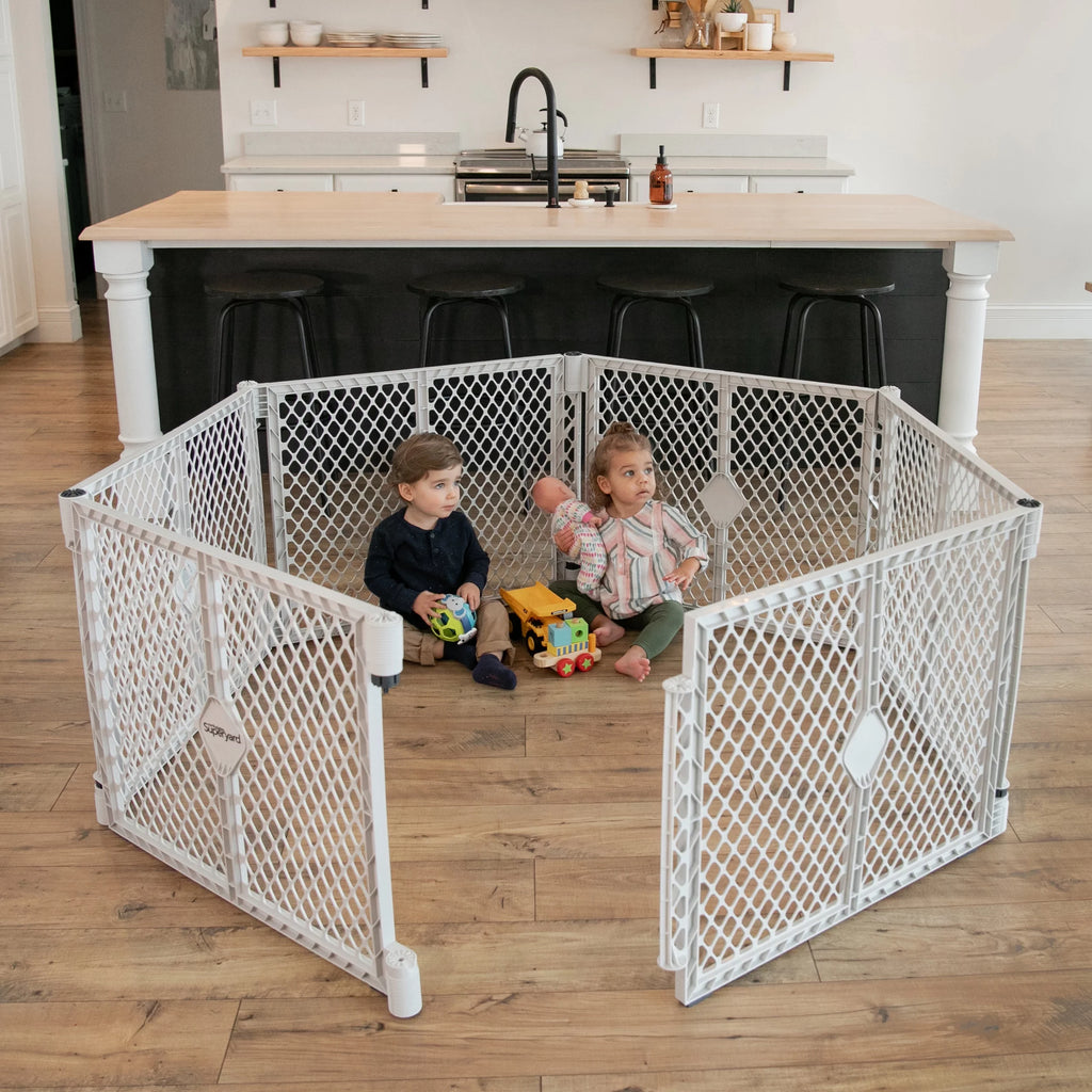 Gray Plastic Baby Play Yard Y556917